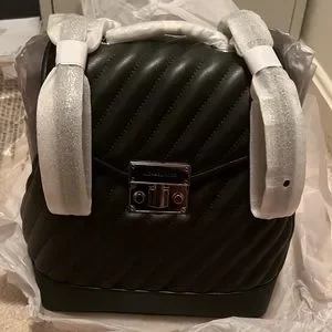 Michael Kors | Bags | Black Mk Rose Collection Backpack  display picture 2